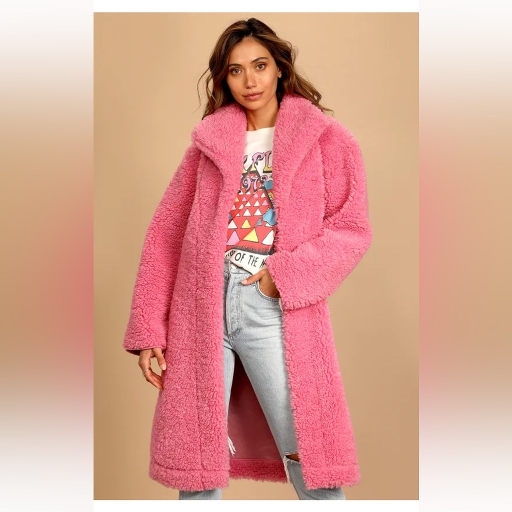 Lulu's Pink Teddy Coat